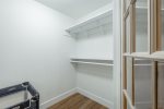 Bedroom 1 walk in closet with pack n`play